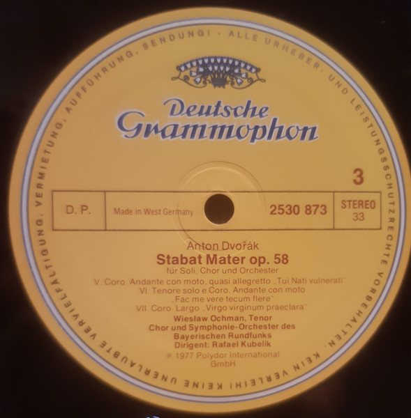 Antonín Dvořák - Rafael Kubelik, Edith Mathis, Anna Reynolds, Wiesław Ochman, John Shirley-Quirk, Chor Des Bayerischen Rundfunks, Symphonie-Orchester Des Bayerischen Rundfunks-4