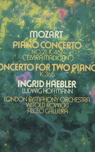 Wolfgang Amadeus Mozart / Ingrid Haebler, Ludwig Hoffmann, London Symphony Orchestra, Witold Rowicki, Alceo Galliera-0