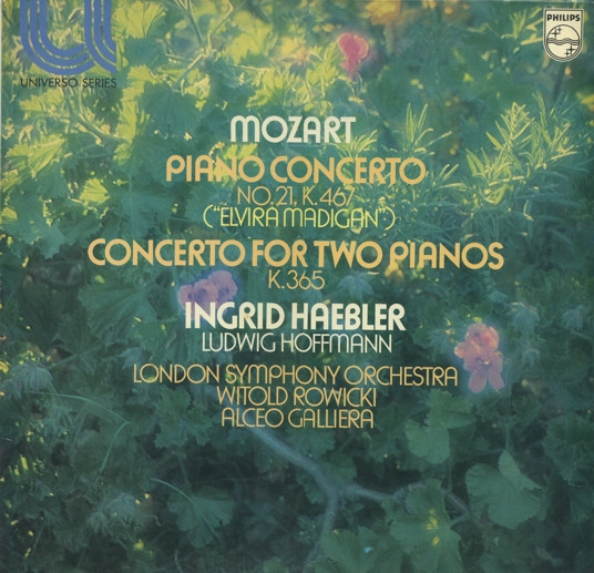 Wolfgang Amadeus Mozart / Ingrid Haebler, Ludwig Hoffmann, London Symphony Orchestra, Witold Rowicki, Alceo Galliera-0