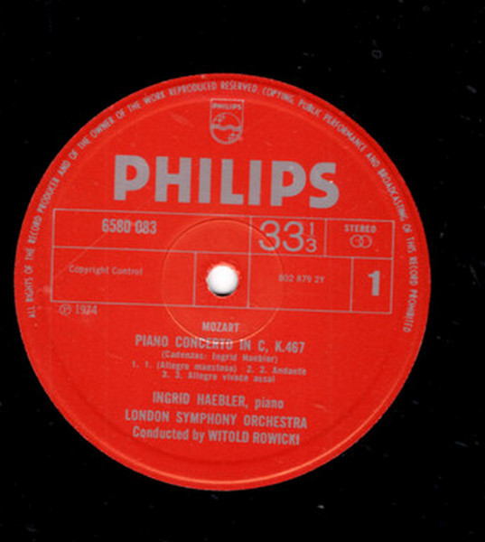 Wolfgang Amadeus Mozart / Ingrid Haebler, Ludwig Hoffmann, London Symphony Orchestra, Witold Rowicki, Alceo Galliera-2