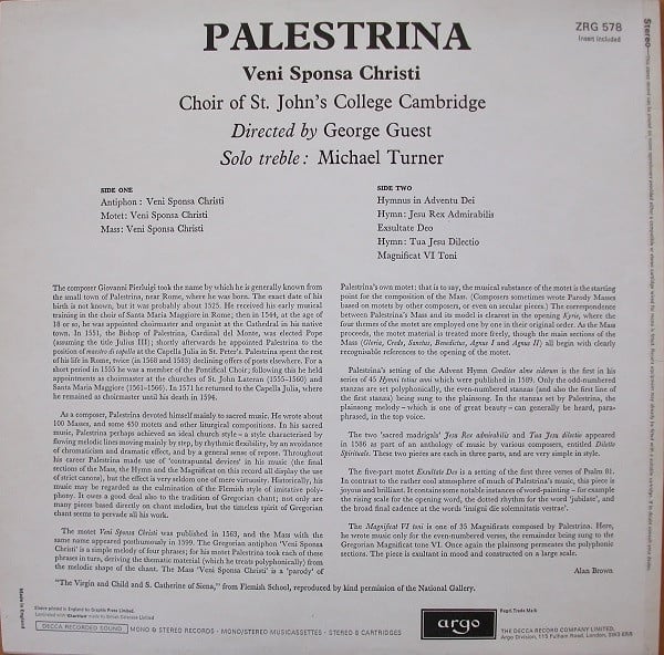 Giovanni Pierluigi da Palestrina, St. John's College Choir, George Guest (2)-1