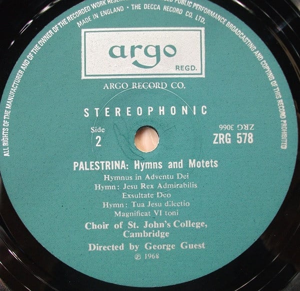 Giovanni Pierluigi da Palestrina, St. John's College Choir, George Guest (2)-3