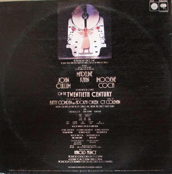 Cy Coleman, Betty Comden And Adolph Green - "On The Twentieth Century" Broadway Cast-2