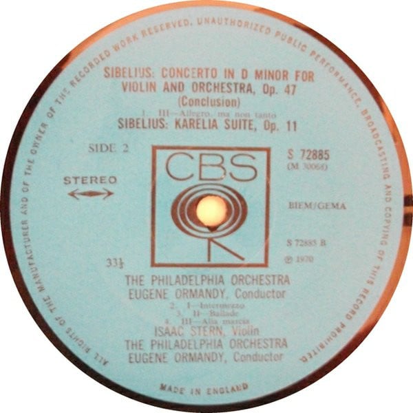 Isaac Stern - Eugene Ormandy, The Philadelphia Orchestra - Jean Sibelius-3