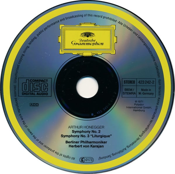 Arthur Honegger, Berliner Philharmoniker, Herbert von Karajan-1