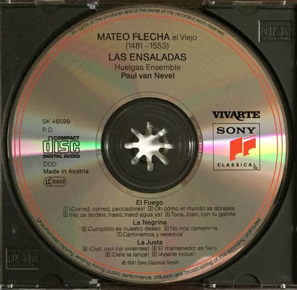Mateo Flecha El Viejo, Huelgas-Ensemble, Paul Van Nevel-2