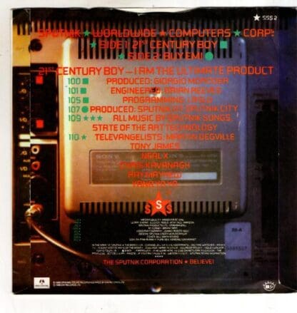21st Century Boy:Sigue Sigue Sputnik - Image 2
