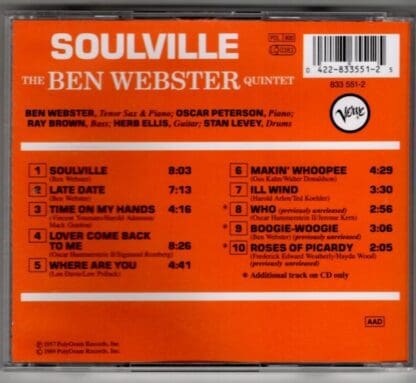 Soulville:The Ben Webster Quintet - Image 2