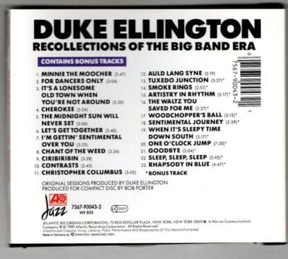 Recollections Of The Big Band Era:Duke Ellington - Image 2