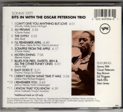 Sonny Stitt Sits In With The Oscar Peterson Trio:Sonny Stitt - Image 2