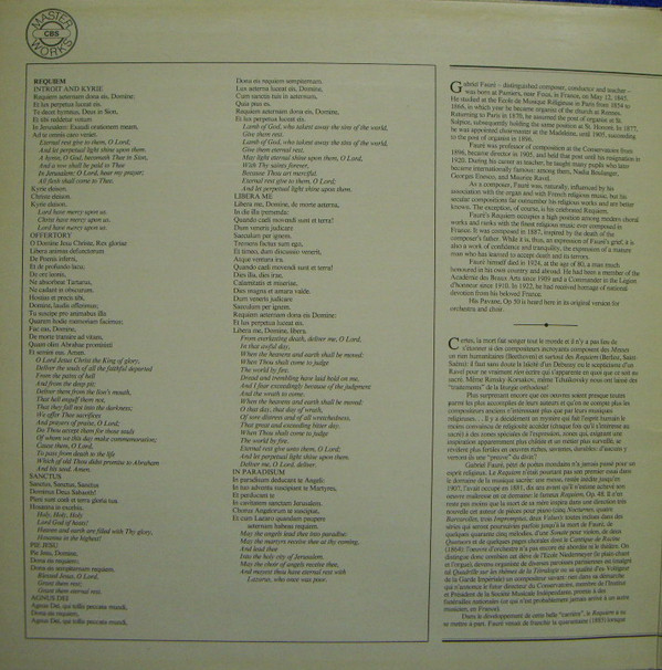 Gabriel Fauré, Lucia Popp, Siegmund Nimsgern, The Ambrosian Singers, John McCarthy, Philharmonia Orchestra, Andrew Davis-1