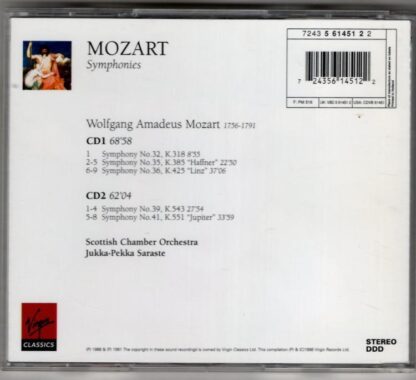 Symphonies 32 -35 "Haffner" - 36 "Linz" -39 & 41 "Jupiter":Jukka-Pekka Saraste - Image 2