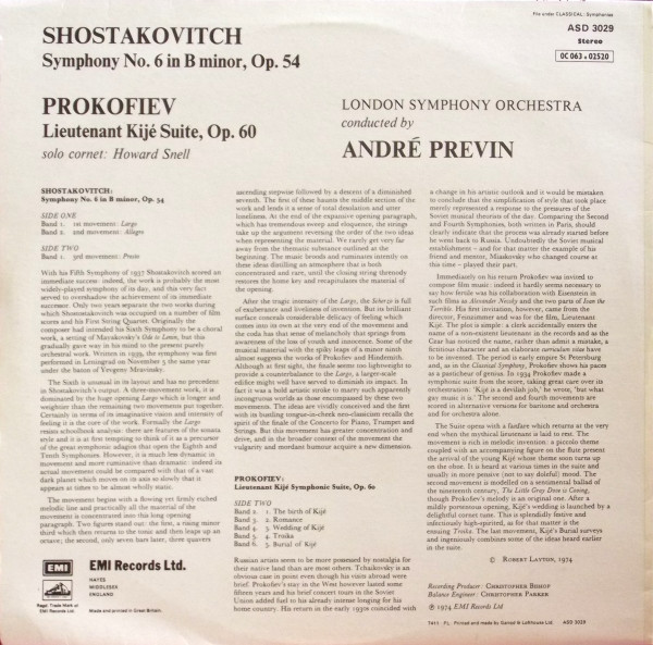 Dmitri Shostakovich / Sergei Prokofiev, André Previn, London Symphony Orchestra-1