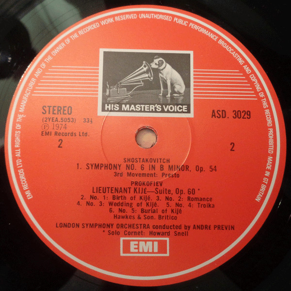 Dmitri Shostakovich / Sergei Prokofiev, André Previn, London Symphony Orchestra-3