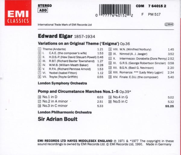 Sir Edward Elgar / London Symphony Orchestra • London Philharmonic Orchestra • Sir Adrian Boult-1
