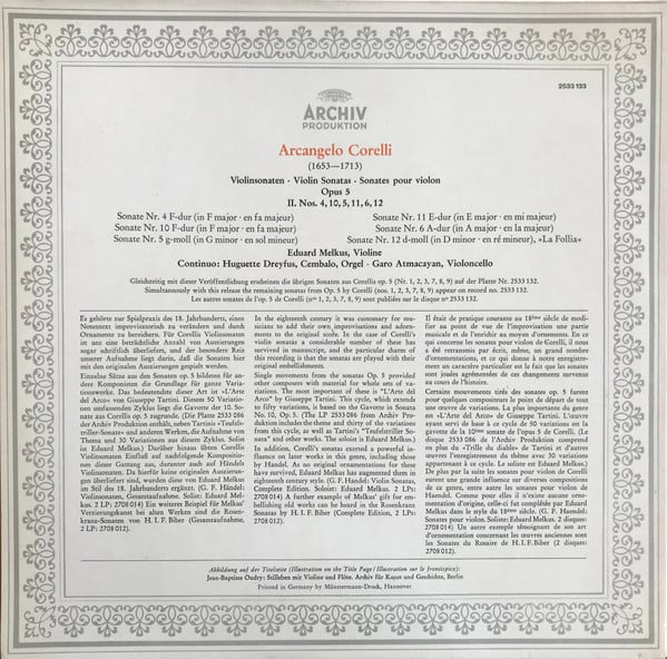 Arcangelo Corelli, Eduard Melkus-3