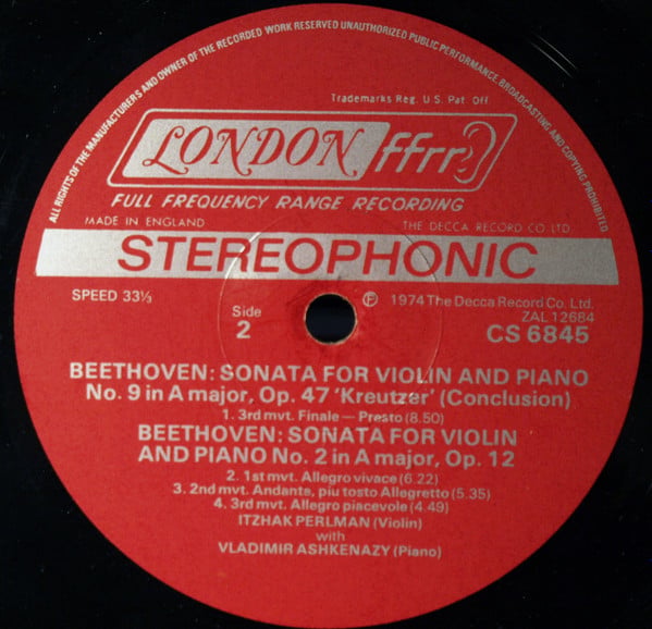 Ludwig van Beethoven - Vladimir Ashkenazy, Itzhak Perlman-3