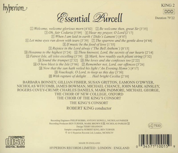 Henry Purcell - The King's Consort, Robert King (9)-1