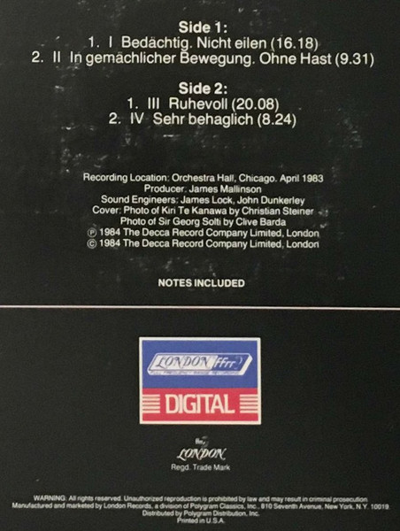 Gustav Mahler - Kiri Te Kanawa, Chicago Symphony Orchestra, Georg Solti-4