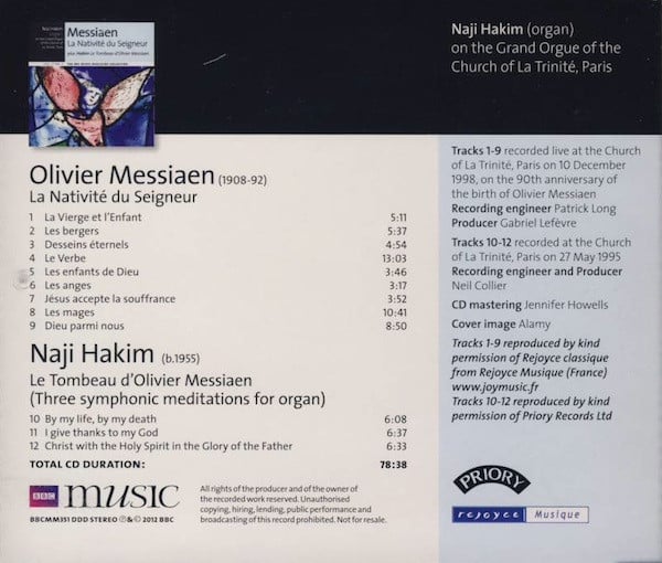 Olivier Messiaen, Naji Hakim-1