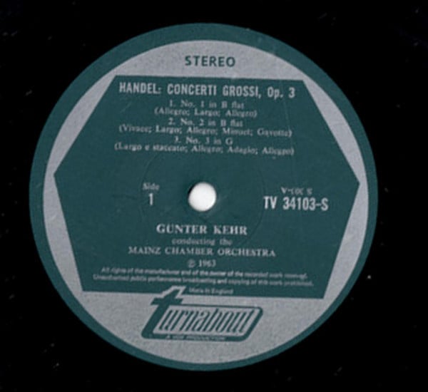 Georg Friedrich Händel, Mainzer Kammerorchester, Günter Kehr-1