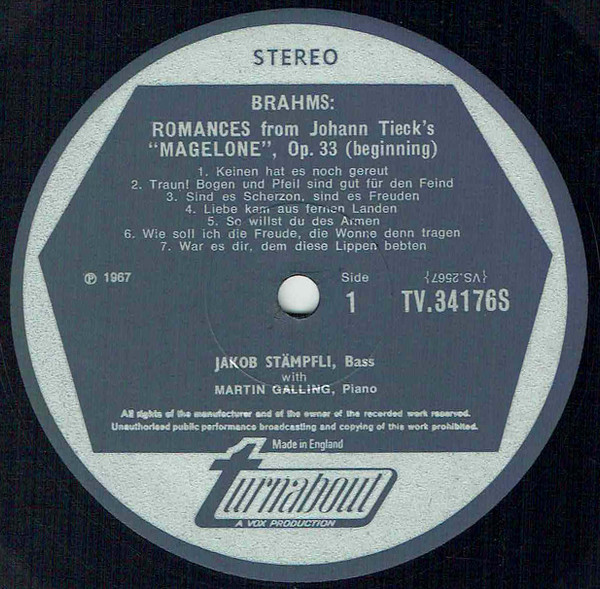 Johannes Brahms, Prof. Jakob Stämpfli, Martin Galling-2