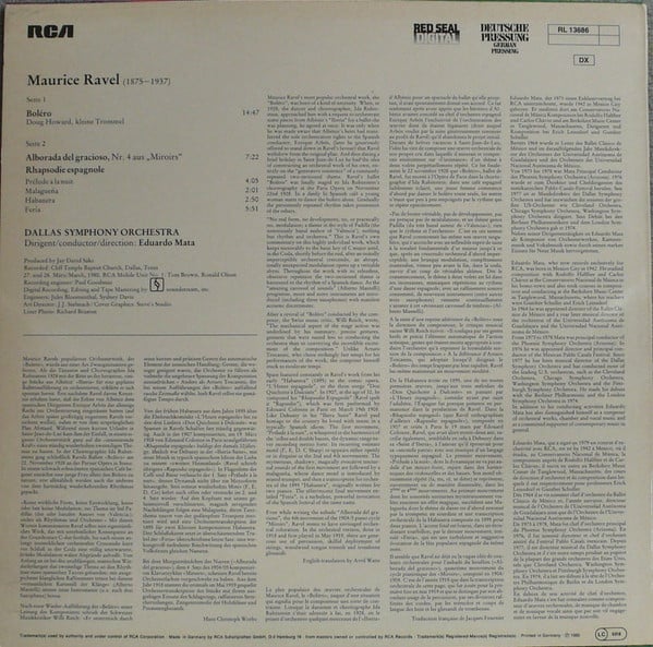 Maurice Ravel - Eduardo Mata / Dallas Symphony Orchestra-1