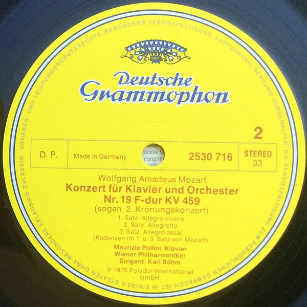 Wolfgang Amadeus Mozart, Maurizio Pollini · Karl Böhm · Wiener Philharmoniker-3