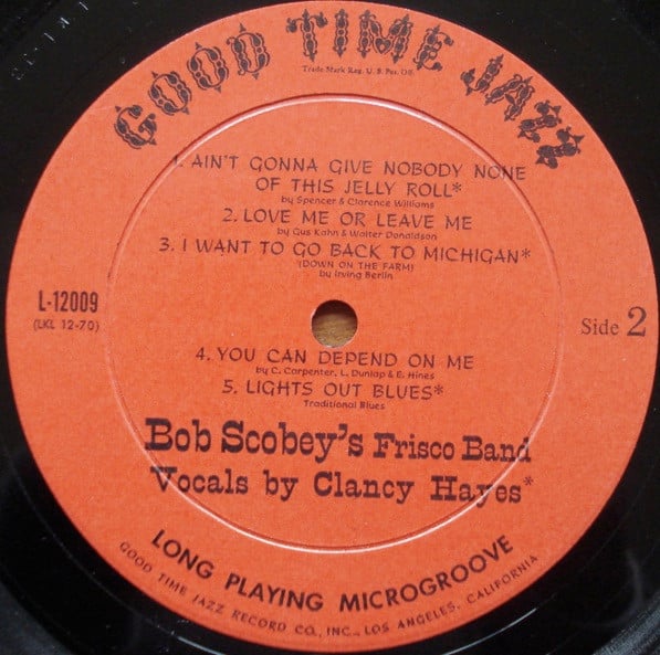 Bob Scobey's Frisco Band : Vocals By Clancy Hayes-3