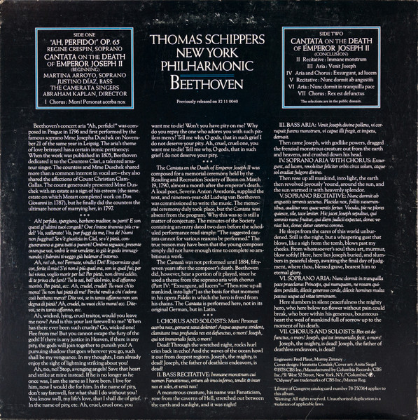 Ludwig van Beethoven : Régine Crespin, Thomas Schippers, New York Philharmonic-1