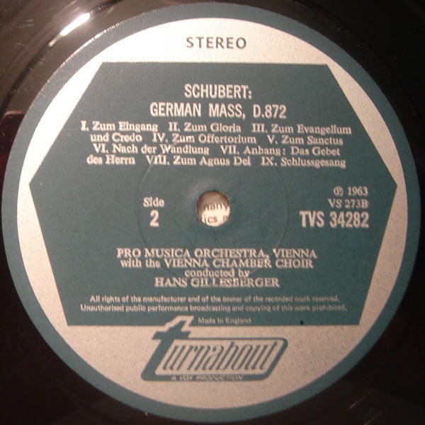 Franz Schubert, Vienna Pro Musica Orchestra, Wiener Kammerchor, Hans Gillesberger-3