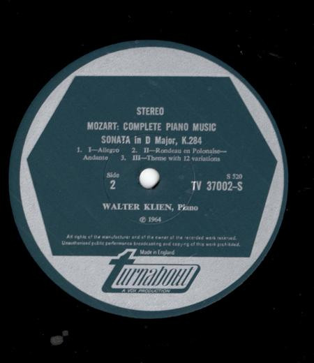 Wolfgang Amadeus Mozart, Walter Klien-3