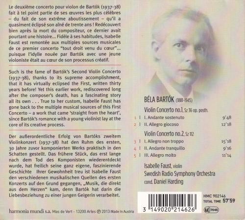 Bartók: Violin Concertos Nos. 1 & 2:Béla Bartók - Image 2