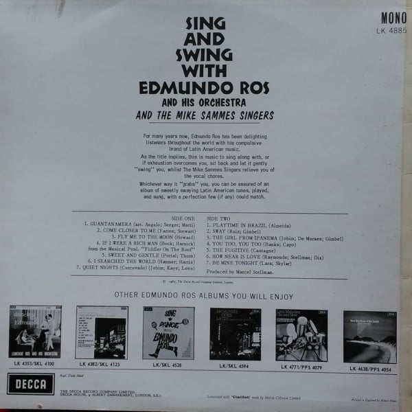 Edmundo Ros & His Orchestra And Mike Sammes Singers-1