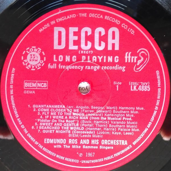 Edmundo Ros & His Orchestra And Mike Sammes Singers-2