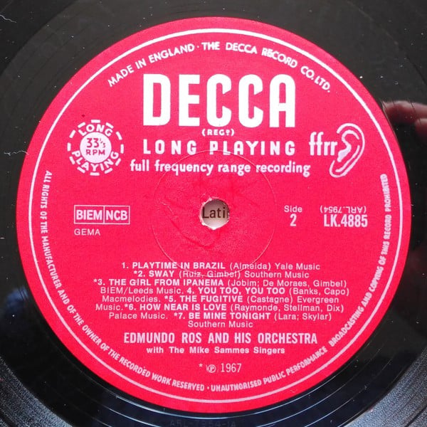 Edmundo Ros & His Orchestra And Mike Sammes Singers-3