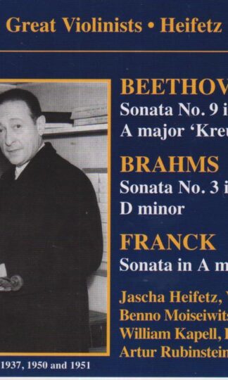 Heifetz: Beethoven: Brahms: Franck:Jascha Heifetz