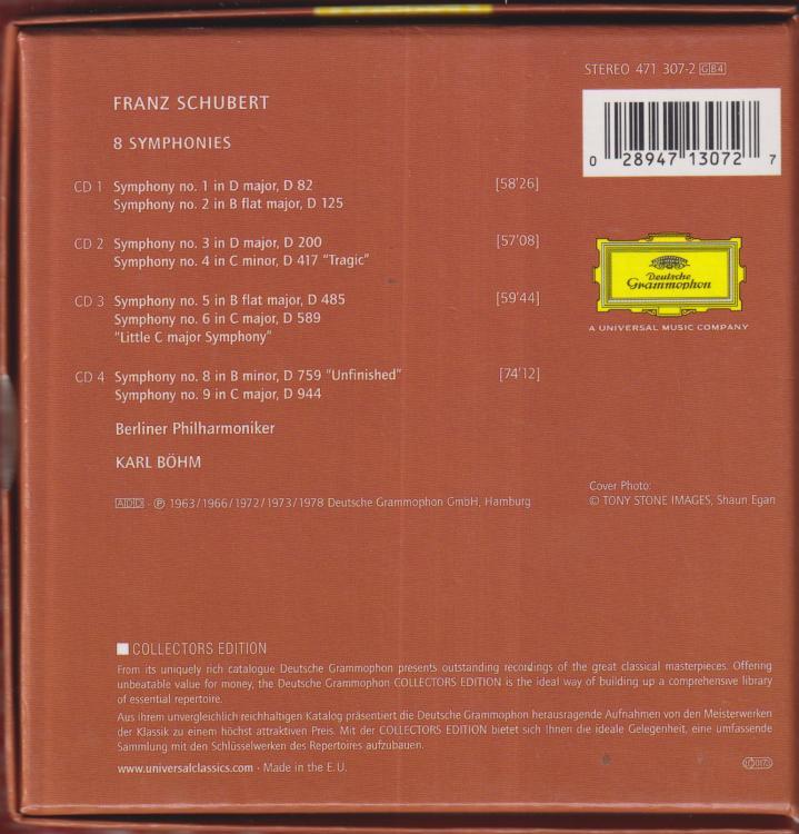Schubert: 8 Symphonies:Karl Bohm - Image 2