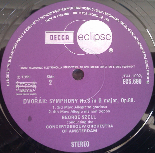 Antonín Dvořák, Concertgebouworkest, George Szell-3