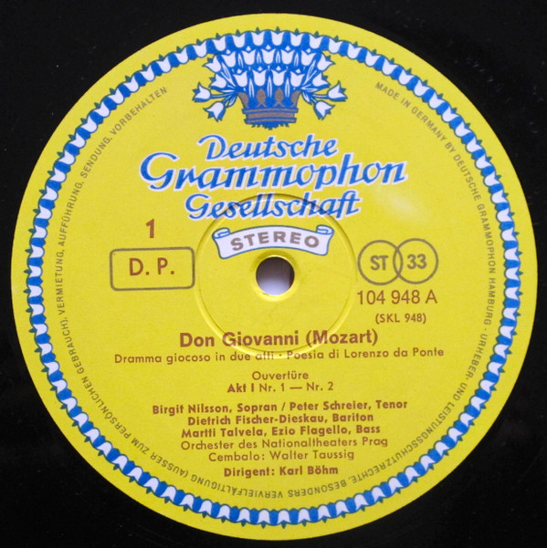 Wolfgang Amadeus Mozart - Dietrich Fischer-Dieskau, Ezio Flagello, Birgit Nilsson, Peter Schreier, Martina Arroyo, Martti Talvela, Reri Grist, Alfredo Mariotti, Orchestr Národního Divadla, Karl Böhm-3