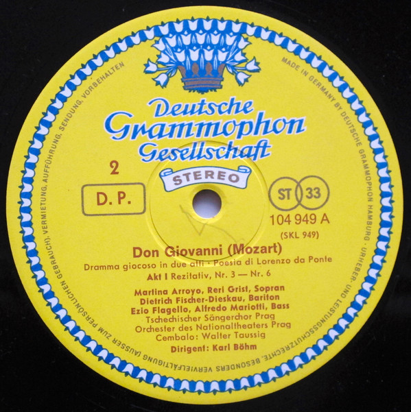 Wolfgang Amadeus Mozart - Dietrich Fischer-Dieskau, Ezio Flagello, Birgit Nilsson, Peter Schreier, Martina Arroyo, Martti Talvela, Reri Grist, Alfredo Mariotti, Orchestr Národního Divadla, Karl Böhm-4
