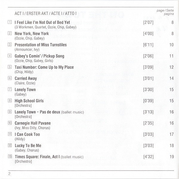 Leonard Bernstein, Betty Comden And Adolph Green, Jerome Robbins, Frederica von Stade • Thomas Hampson • Samuel Ramey • Cleo Laine • David Garrison • Kurt Ollmann • Evelyn Lear • Marie McLaughlin And Tyne Daly, London Symphony Orchestra, Michael Tilson Th-3