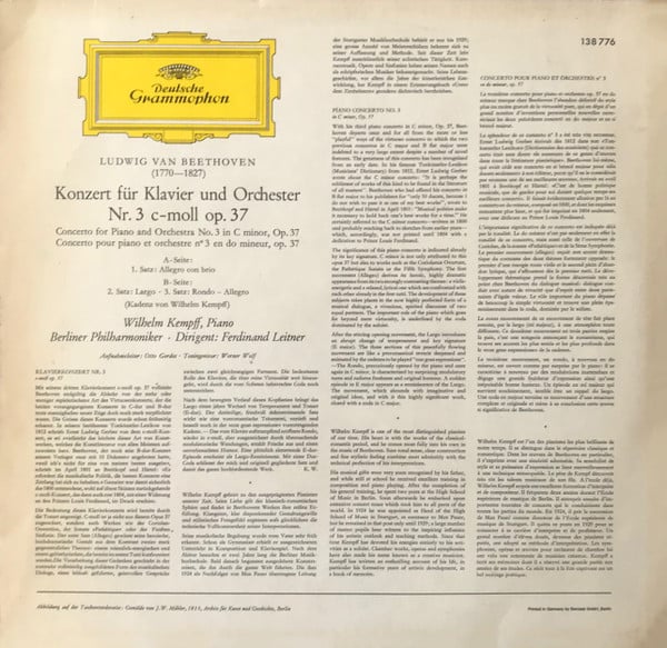 Ludwig Van Beethoven - Wilhelm Kempff · Berliner Philharmoniker · Ferdinand Leitner-1