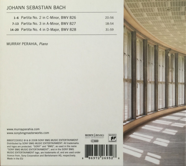 Murray Perahia, Johann Sebastian Bach-1