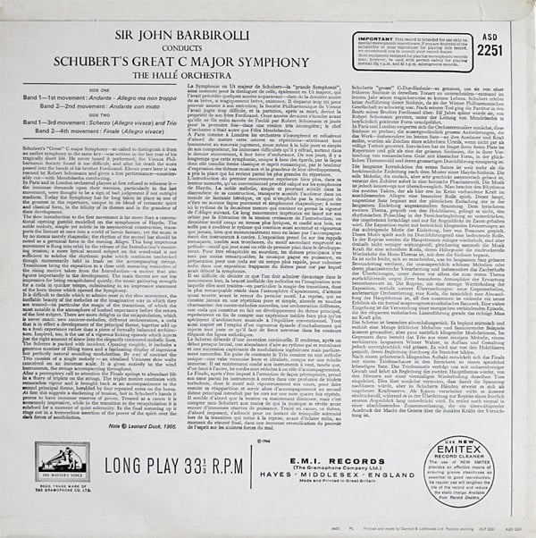 Franz Schubert, Sir John Barbirolli, Hallé Orchestra-1