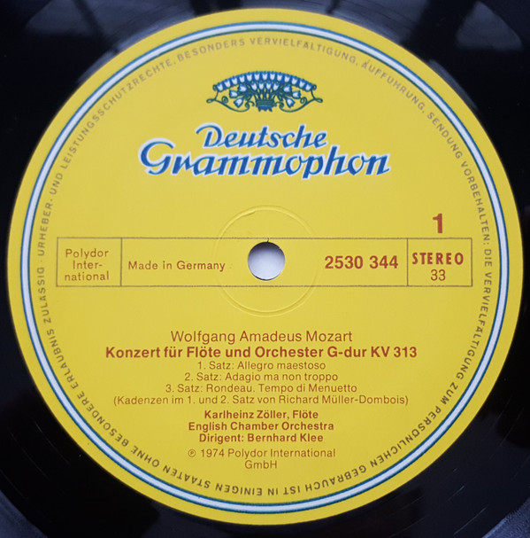 Wolfgang Amadeus Mozart / Karlheinz Zöller, Bernhard Klee, English Chamber Orchestra-2