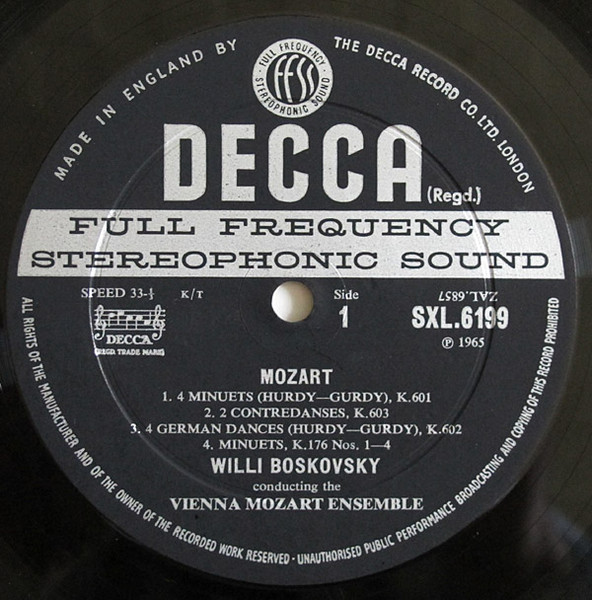 Wolfgang Amadeus Mozart, Wiener Mozart Ensemble ∙ Willi Boskovsky-2