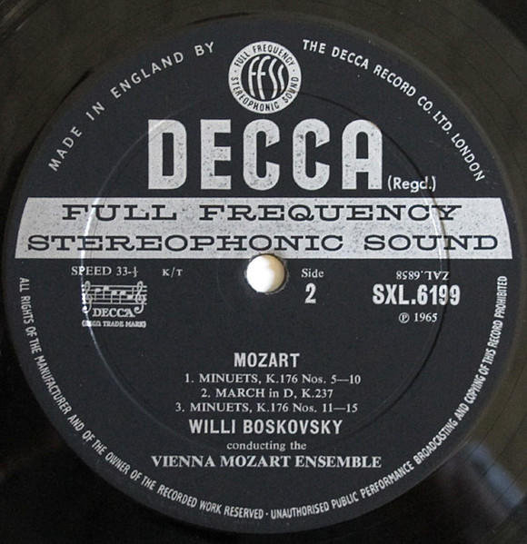 Wolfgang Amadeus Mozart, Wiener Mozart Ensemble ∙ Willi Boskovsky-3