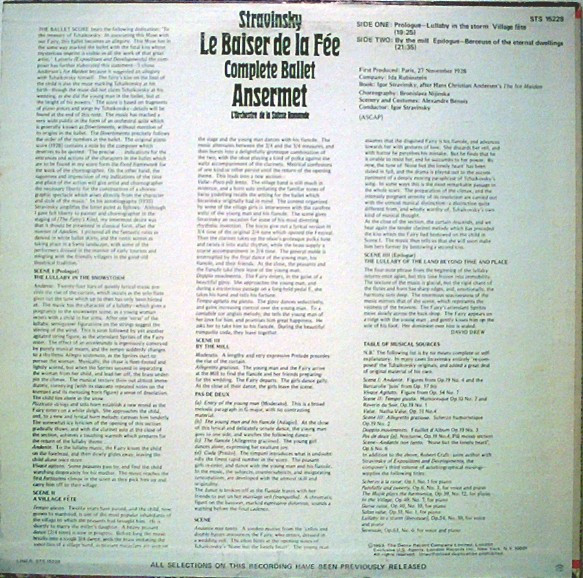 Igor Stravinsky, Ernest Ansermet, L'Orchestre De La Suisse Romande-1