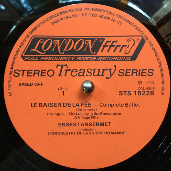 Igor Stravinsky, Ernest Ansermet, L'Orchestre De La Suisse Romande-3